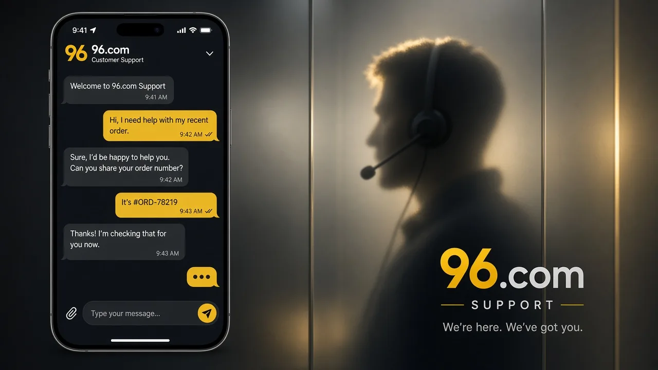 Get Help from 96.com Support