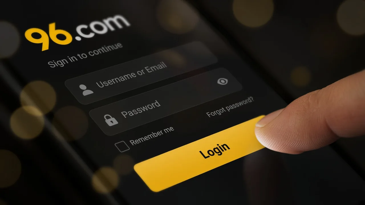 Log In to the 96.com App