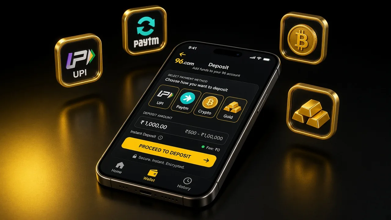 Add Money to Account Using the 96 App