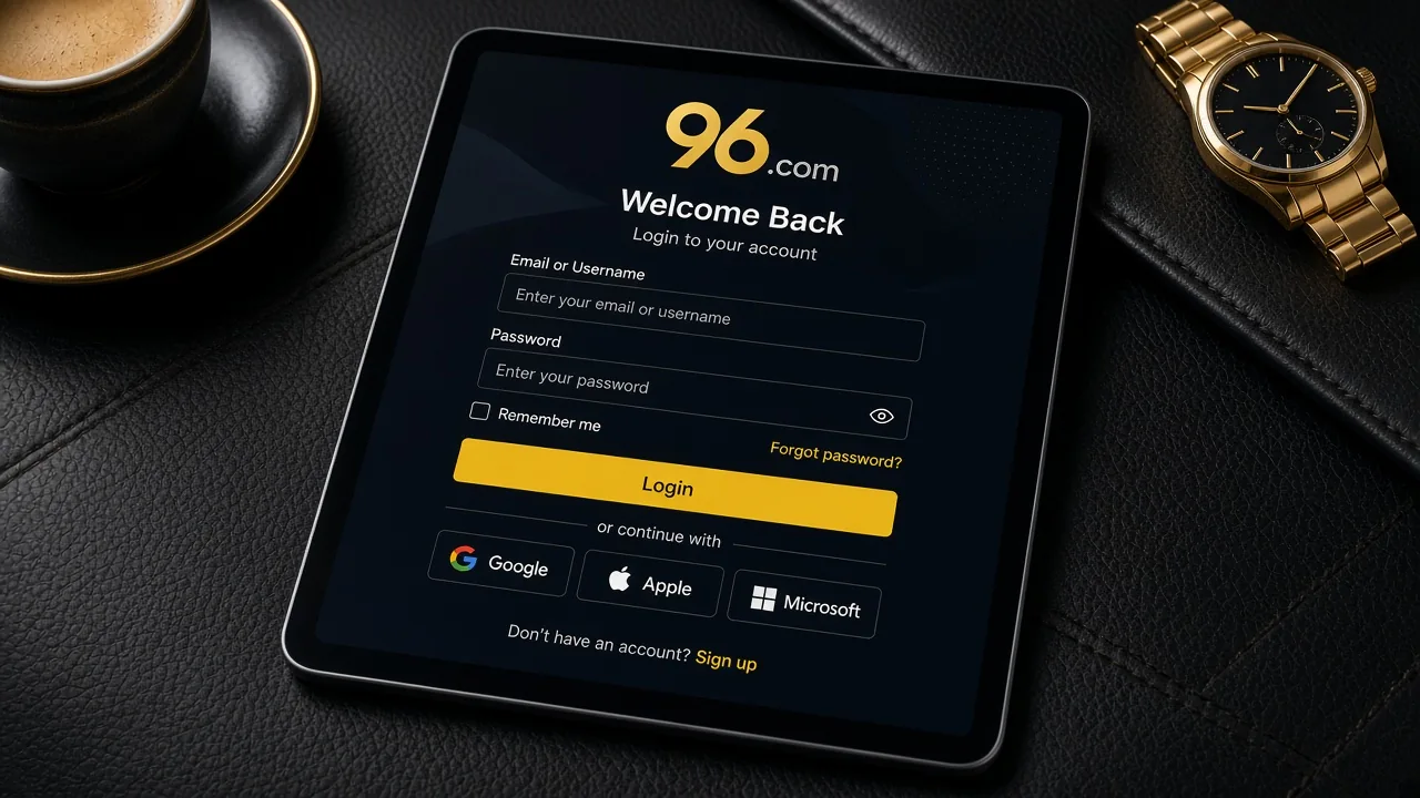 Login to 96.com Account